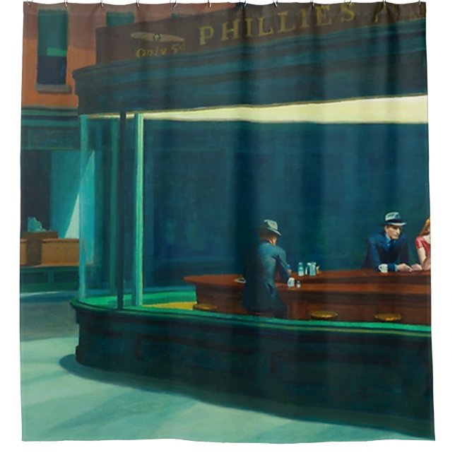 Cortina Para Box Nighthawks Edward Hopper (Frente)