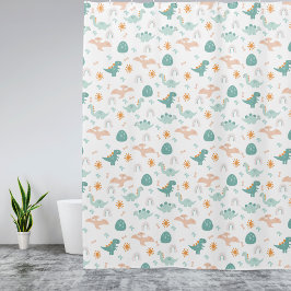 Cortina Para Box Noite Bathroom De Crianças De Padrões De Dino Cute