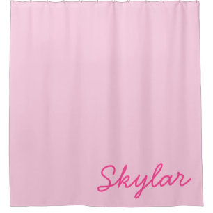 Cortina Para Box Nome Curso Personalizado Cor-de-Rosa Quente Rosa-R