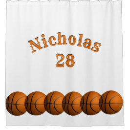 Cortina Para Box Nome e número do basquete