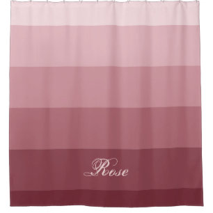 Cortina Para Box Nome feito sob encomenda vermelho do rosa