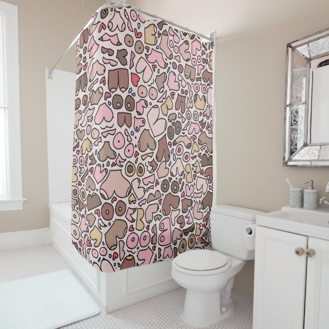 Cortina Para Box Nome humor padrão mama neutro (In Situ)