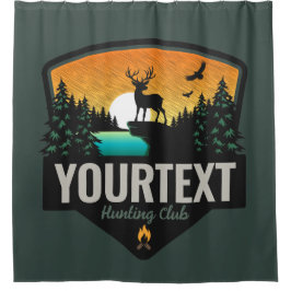 Cortina Para Box NOME Personalizado Caça Selvagem de Elk Sunset