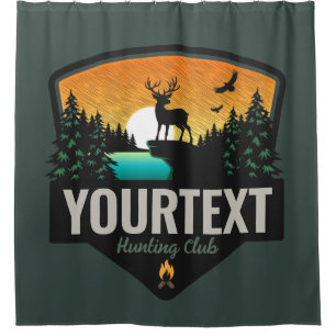 Cortina Para Box NOME Personalizado Caça Selvagem de Elk Sunset