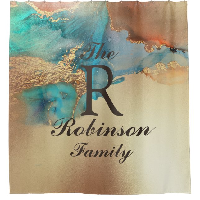 Cortina Para Box Nome Personalizado da Arte (Frente)