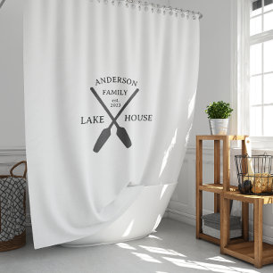 Cortina Para Box Nome Personalizado da Família Lake House
