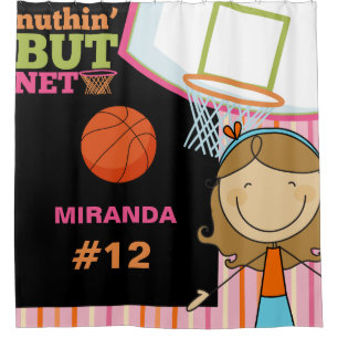 Cortina Para Box Nome Personalizado e Número Girls Basquete
