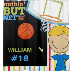 Cortina Para Box Nome Personalizado e Números Boys (Basquete)