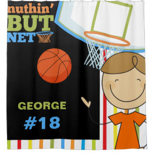 Cortina Para Box Nome Personalizado e Números Boys (Basquete)