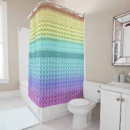 Cortina Para Box Nordic Boho Bohemian Tribal Rainbow Único Aztec