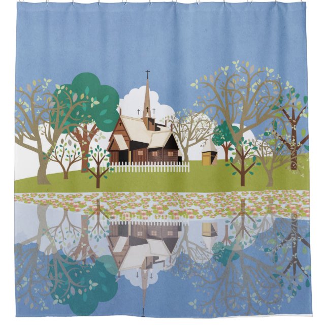 Cortina Para Box Noruega (Frente)