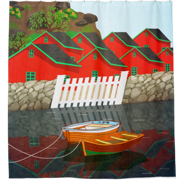 Cortina Para Box Noruega (Frente)