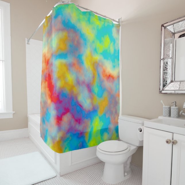 Cortina Para Box Nuvens coloridas (In Situ)