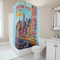 NYC brilhante | poster de viagens dos anos 60