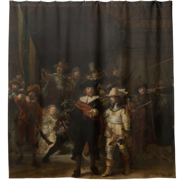 Cortina Para Box O Básico Rembrandt Barroco à Noite (Frente)