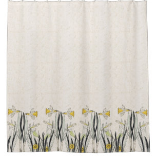 Cortina Para Box O Daffodil francês de Nouveau da arte floresce a