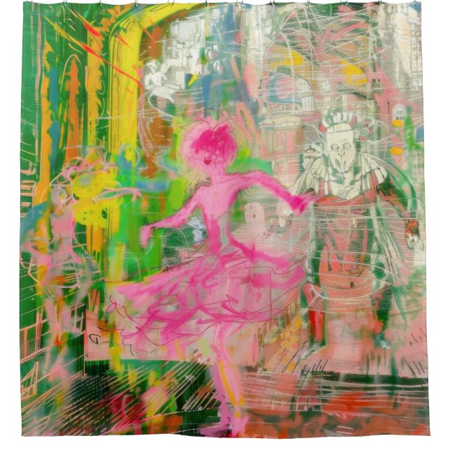 Cortina Para Box O Falador - Caos do Balé Neon (Frente)