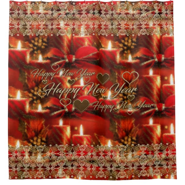 Cortina Para Box O feliz ano novo (Frente)