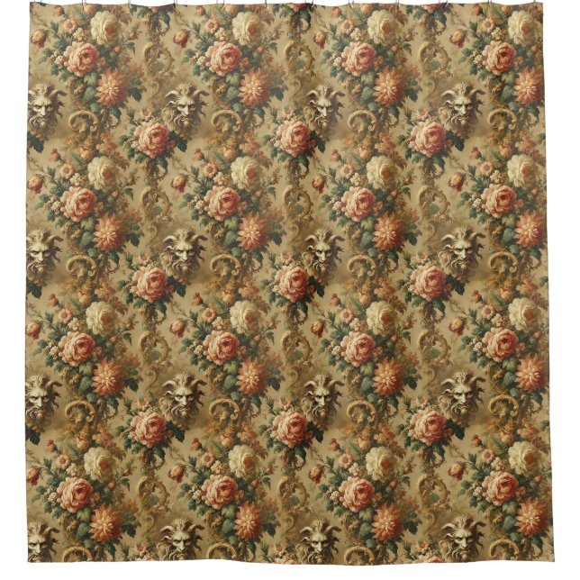 Cortina Para Box O Ouro Fiend - Design gótico vitoriano (Frente)