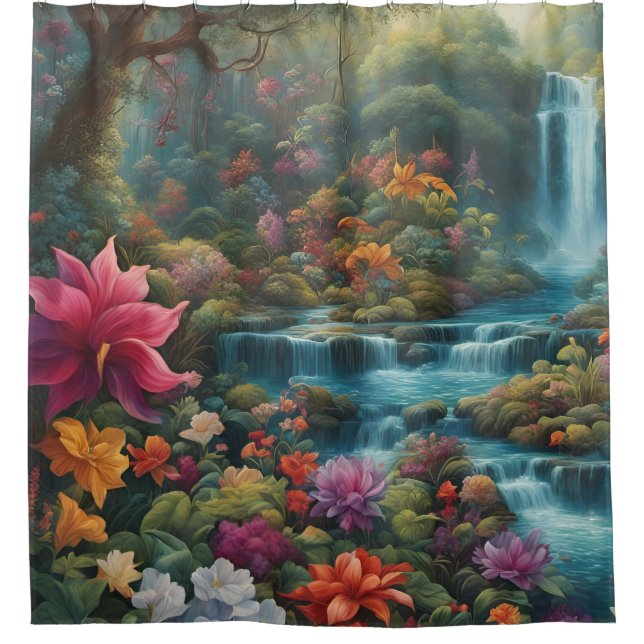 Cortina Para Box "O Paraíso Tropical Cai" (Frente)