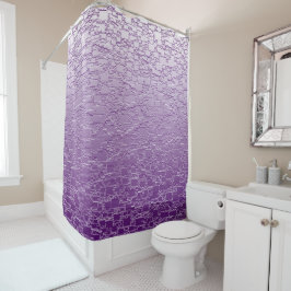 Cortina Para Box O roxo desvanece-se mini design do azulejo