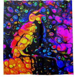 Cortina Para Box O Solitário Pássaro 4: Estilo de Arte Líquida