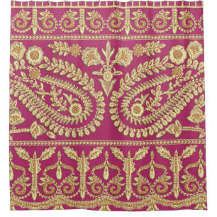Cortina Para Box Obras de arte em mughal. Ouro antigo tradicional i