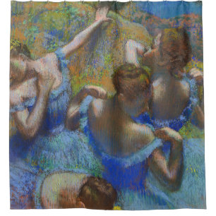 Cortina Para Box Obras-primas em Pastel Dançarinas Azuis de Degas