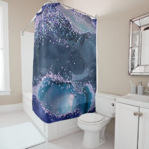 Cortina Para Box *~* Oceano Terrestre Agate Celestial GLITTER AP8