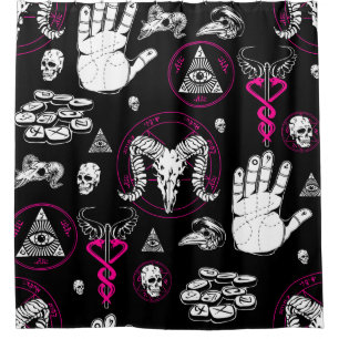Cortina Para Box oculto no halloween todo vendo coroa esotérica ocu