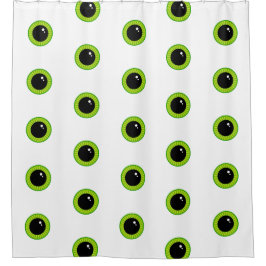 Cortina Para Box Olhos Verdes Engraçados