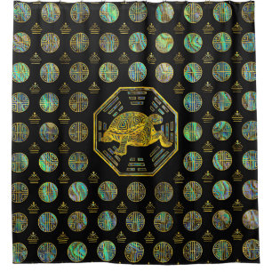 Cortina Para Box Olmo dourado Shell de Feng Shui da