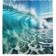 Onda do Oceano Azul Calmante Poderosa