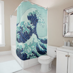 Cortina Para Box Ondas Azuis de Hokusai