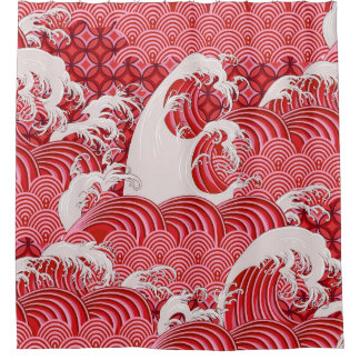 Cortina Para Box Ondas Chinesas: Estilo Sem Olho Decorativo.
