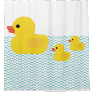 Cortina Para Box Ondas Ducky de borracha da banheira
