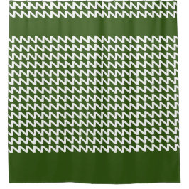 Cortina Para Box Ondas Negras Modernas e Verde Florestais