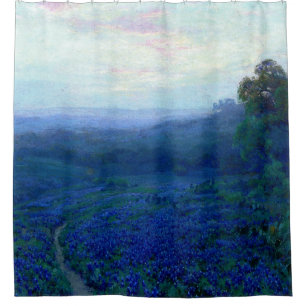 Cortina Para Box Onderdonk - Caminho através de um Campo de Bluebo