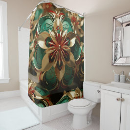 Cortina Para Box Opulência de Yuletide: Segmentos de Ouro do Natal