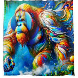 Cortina Para Box Orangutan Art