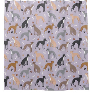 Cortina Para Box Ossos e patas do Cachorro Italiano