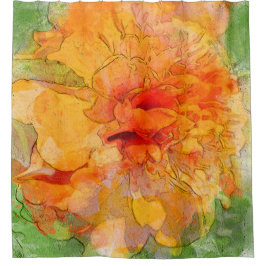 Cortina Para Box Ouro Marigold Watercolor