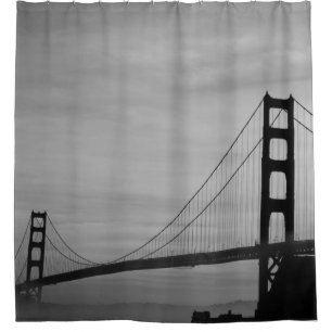 Cortina Para Box Ouro San Francisco California Gate Legal B&W