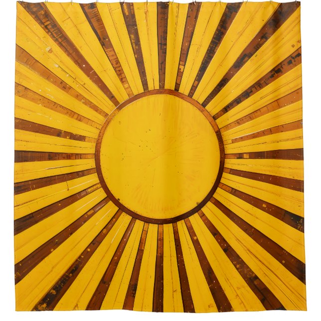 Cortina Para Box Ouro Sunburst (Frente)
