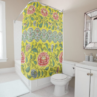 Cortina Para Box Owen Jones Peony Yellow Fundo