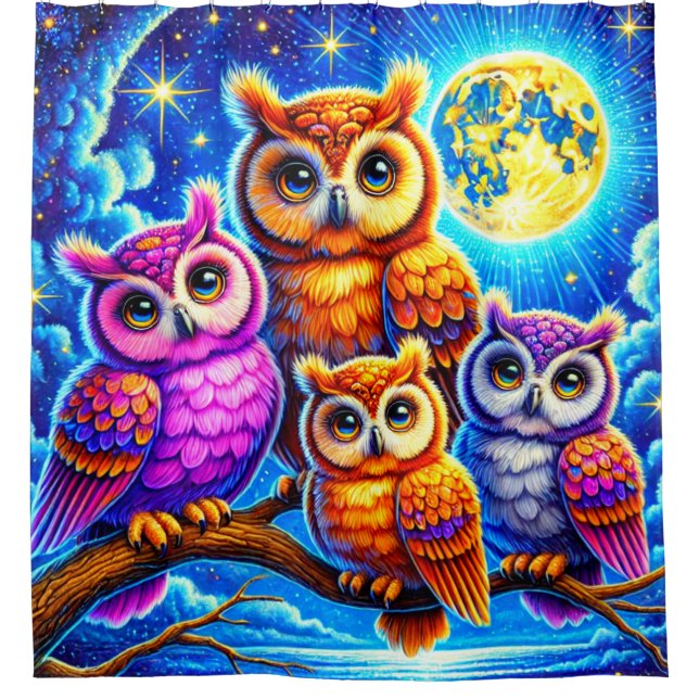 Cortina Para Box Owl Design (Frente)