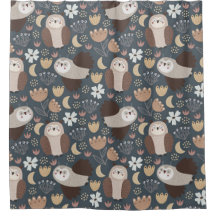 Owl Love Scandinavian Folk Art Animal Standard