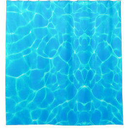 Cortina Para Box Padrão De Água Aqua Com Ondas De Reflexão