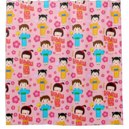 Cortina Para Box Padrão de Crianças Adoráveis