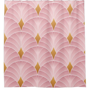 Cortina Para Box Padrão de decoração de arte. Papel de parede. J